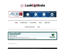 Tablet Screenshot of lookupstrata.com.au